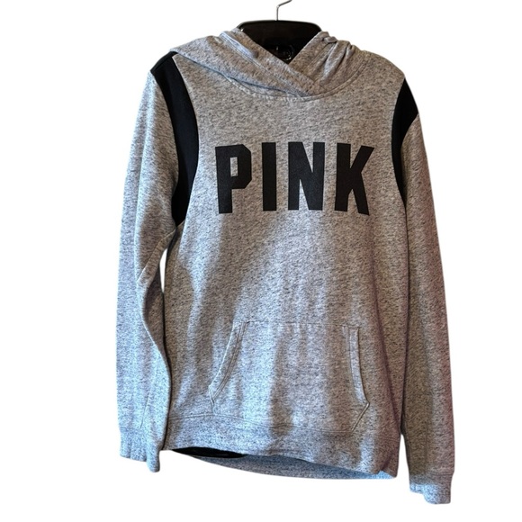 Gray and Black PINK Hoodie Size Small - Picture 1 of 4